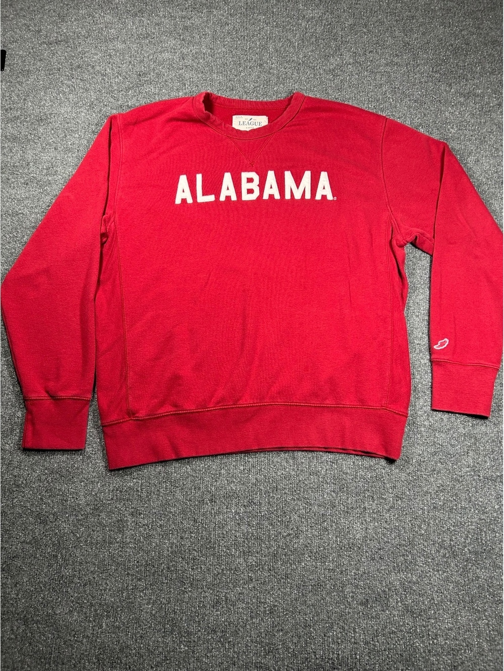 League Alabama Red Crewneck Sweatshirt Large